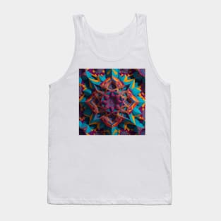 Kaleidoscope of geometric patterns Tank Top